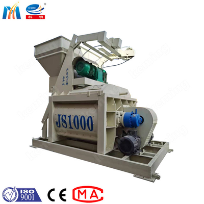 HZS 35 Concrete Batching Plant Concrete Mixer Machine With Three Silo